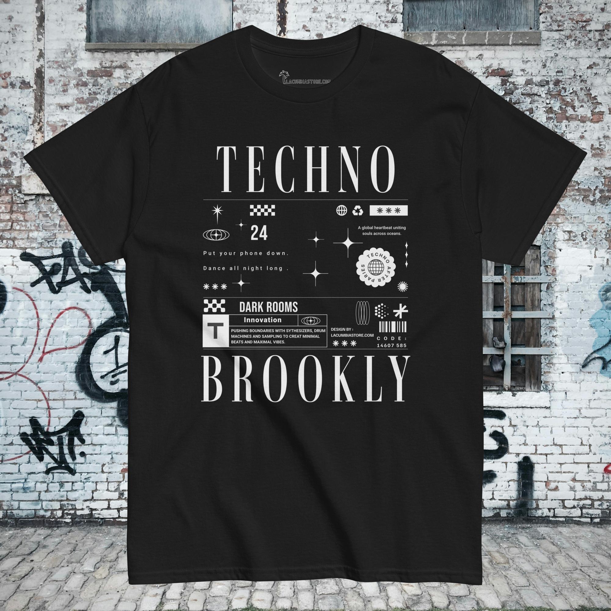 Men's classic Tee/ Techno BK